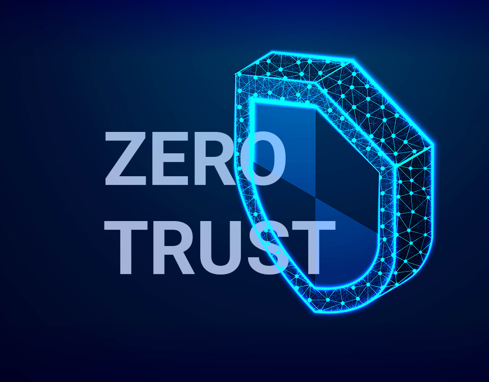 Schema del modello Zero Trust con autenticazione, segmentazione di rete e accesso condizionato per la sicurezza informatica aziendale