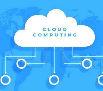 Concetto grafico di cybersecurity per ambienti cloud e on-premise nelle piccole imprese