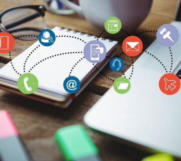 Concetto grafico di social engineering, rappresentante una minaccia informatica per le piccole e medie imprese.