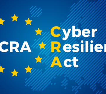 Illustrazione concettuale sulla sicurezza informatica e sul Cyber Resilience Act per le piccole e medie imprese.